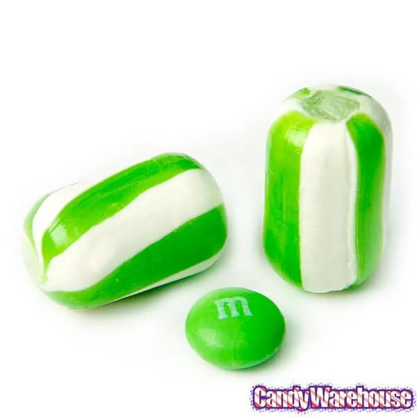 YumJunkie Sassy Cylinders Lime Green Striped Hard Candy: 5LB Bag - Image 4