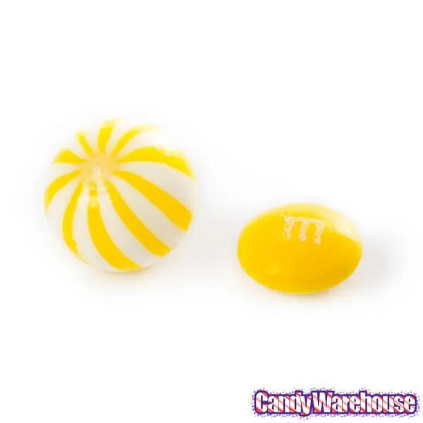 YumJunkie Sassy Spheres Banana Yellow Striped Candy Balls - Petite: 5LB Bag - Image 4