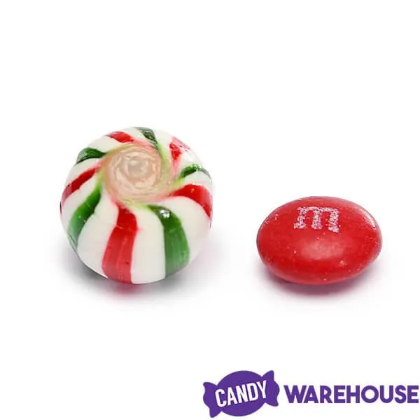 YumJunkie Sassy Spheres Christmas Striped Hard Candy Balls - Petite: 5LB Bag - Image 6