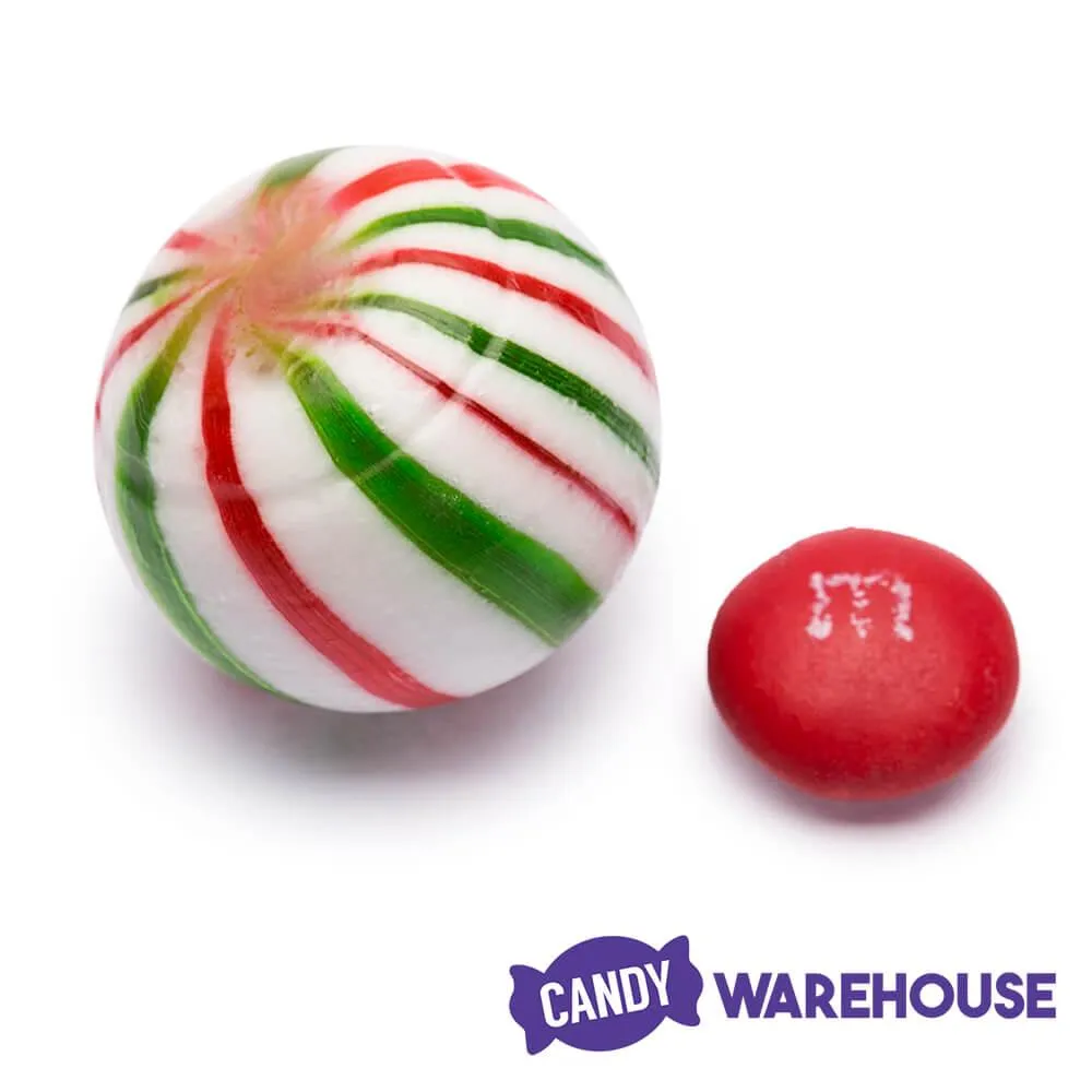 YumJunkie Sassy Spheres Christmas Striped Hard Candy Balls: 5LB Bag - Image 2