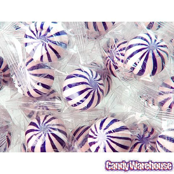 YumJunkie Sassy Spheres Grape Purple Striped Candy Balls: 5LB Bag - Image 2