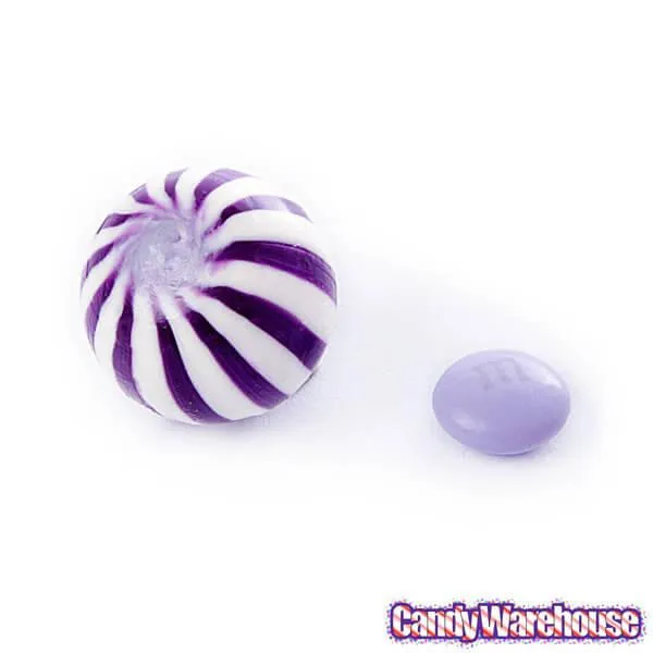 YumJunkie Sassy Spheres Grape Purple Striped Candy Balls: 5LB Bag - Image 4