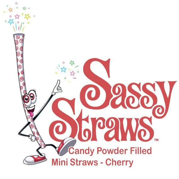 YumJunkie Sassy Straws Candy Powder Filled Mini Straws - Cherry: 700-Piece Box - Image 2