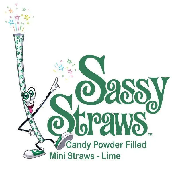 YumJunkie Sassy Straws Candy Powder Filled Mini Straws - Lime: 700-Piece Box - Image 2