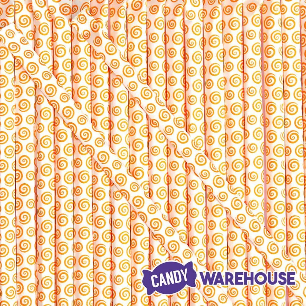 YumJunkie Sassy Straws Candy Powder Filled Mini Straws - Orange: 50-Piece Bag - Image 5