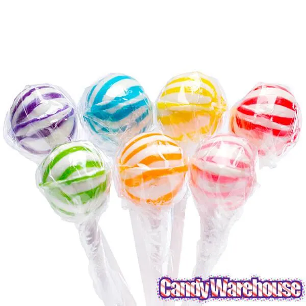 YumJunkie Sassy Spheres Assorted Striped Ball Lollipops - Petite: 400-Piece Bag - Image 4