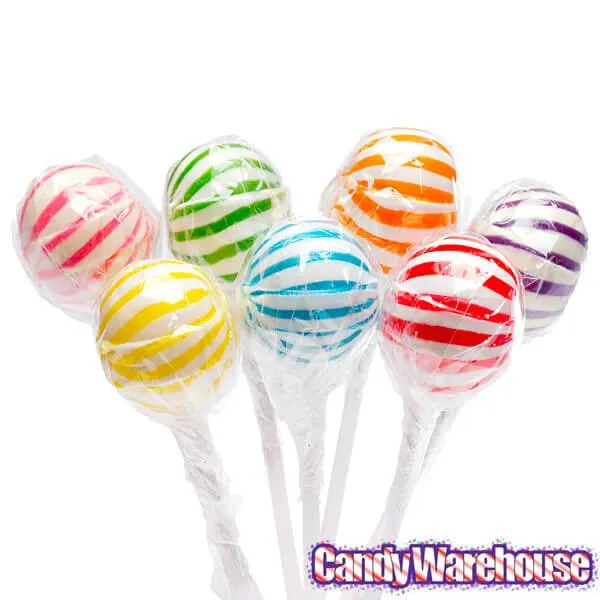 YumJunkie Sassy Spheres Assorted Striped Ball Lollipops: 100-Piece Bag - Image 4