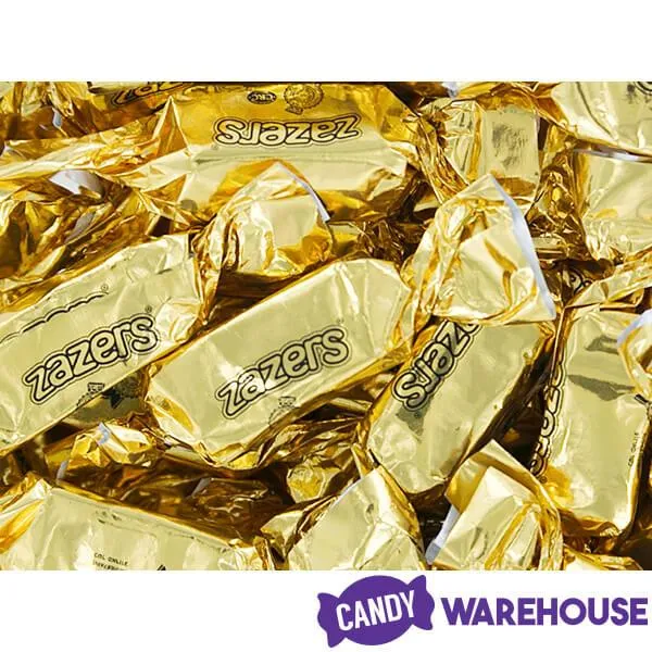 Zazers Gold Foiled Peach Chewy Candy: 1LB Bag - Image 3