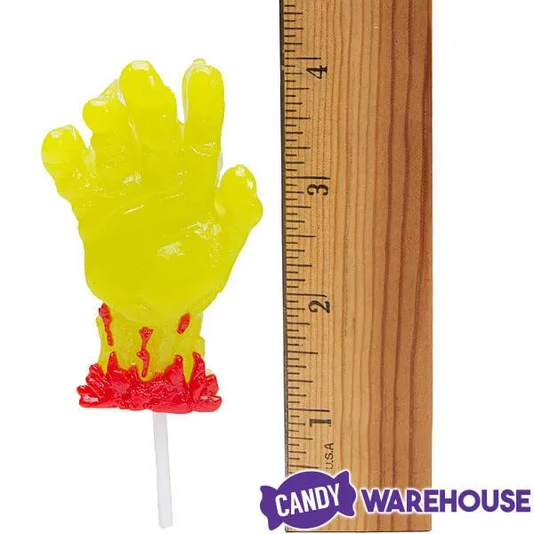 Treat Street Zombie Hand Gummy Lollipops: 12-Piece Box - Image 2