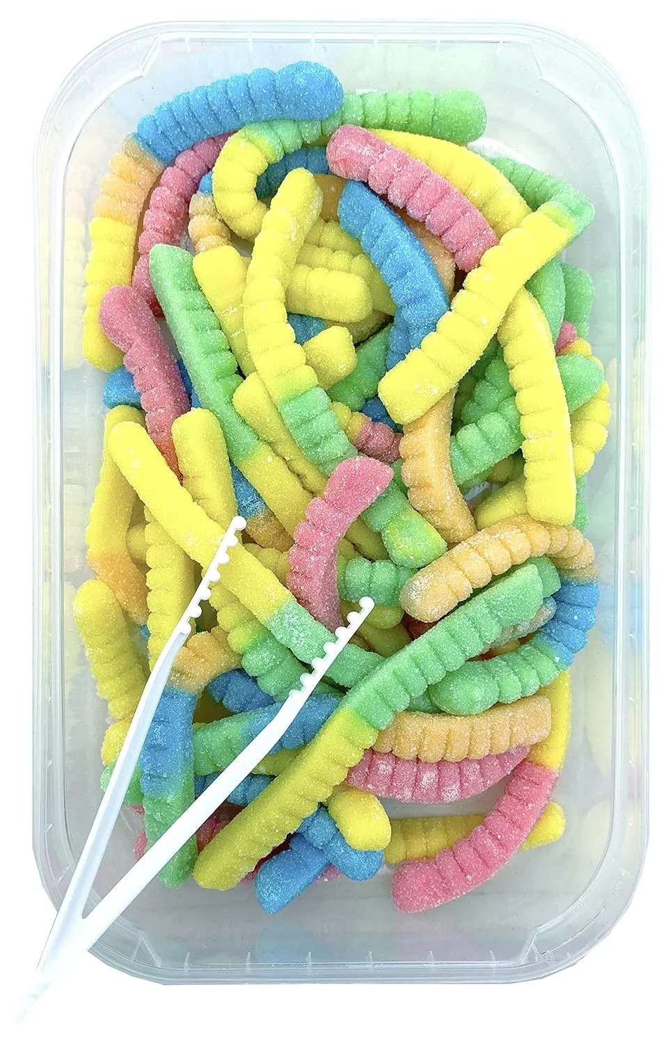 Zweet Neon Sour Gummy Worms: 6-Piece Box - Image 3